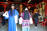 　芹壁天后宮社友組成京劇戲班，今年3月下旬要在芹壁公演。（圖／文：陳鵬雄）