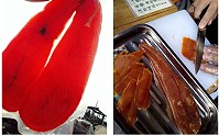 東引野生烏魚製作烏魚子成品,風味絕佳及口感綿密。(圖:賽門八郎提供)