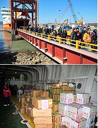 「臺馬輪」22日晚間因發現訊號異常無法推進,直到凌晨2時才發現是調速器的做動連桿不明原因卡住,延遲約4小時之久,當時船上受影響旅客有118人;不巧又遇到年關在即,船上貨物是特別的多,最後在下午近2時才駛離福澳港前往基隆。(圖/文:曹重偉)