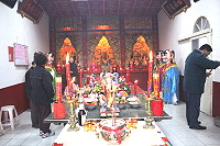 　正月十一熾坪境福德宮舉行擺嬭祭祀。（圖／文：林冰芳）