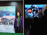 歷時一年,深入馬祖居民的生活與四季,公共電視「北風馬祖」紀錄片昨日晚間7時於南竿介壽堂舉行馬祖首播,製作人胡毋意昨日特別分享過去一年來的心路歷程,並感謝馬祖鄉親的支持。(圖:連江縣政府企劃室提供)