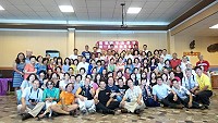 　南竿珠螺鄉親相見歡！首次鄉親聯誼會席開11桌約有110人參加。（圖：吳健忠提供）