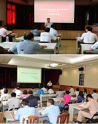 連江縣消防局昨天舉辦今年度「災害防救深耕計畫」防災教育訓練,縣長劉增應專程到場關心及勉勵;副署長陳文龍也受邀來馬主講「鄉鎮市防災工作實務操作」課程,讓與會學員獲益良多。(圖/文:曹重偉)