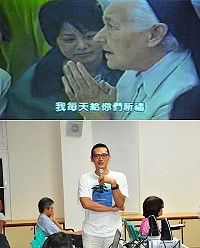 永遠令馬祖人懷念的石姆姆,透過作家林保寶帶來的珍貴檔案,讓她溫暖的聲音與堅毅的身影再次浮現,一時間讓不少聽眾記憶湧上心頭,淚水也隨著潰堤,主講人林保寶也是淚光閃閃。(圖/文:曹重偉)