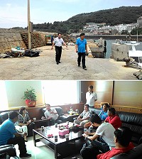 解決青帆商港漁業專區岸上雜亂及海漂垃圾問題,建設局與相關單位現地會勘。(圖:建設局提供)