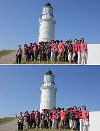 　連江縣婦女會眾家姐妹莒光走透透，度過兩天一夜悠閒假期。（圖／文：林冰芳）