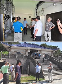 內政部辦理連江縣殯葬業務評鑑,考核小組昨日抵馬視察,勘察南竿民眾公墓、羽化館、祭堂等設施。(圖/文:馮紹夫)