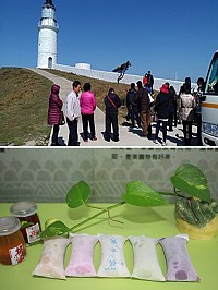 　東莒社協多元夥伴將有機農產品研製五種冰品，新商品一上市便大獲好評。（圖／文：林冰芳）