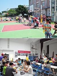 馬港社協水火箭研習,數十位大人小孩玩得不亦樂乎。(圖/文:馮紹夫)