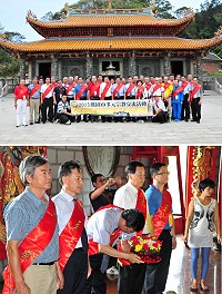 「桃馬宗教文化交流團」一行43人由市長鄭文燦擔任領隊,除了響應臺馬之星首航,並專程前往馬祖境天后宮會香。(圖/文:曹重偉)