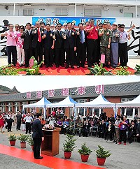 「臺馬之星」風光首航,昨天上午先後在東引及南竿舉辦首航典禮,縣長劉增應與各界來賓們均對新船予以肯定及高度期待。(圖/文:曹重偉)