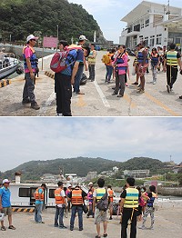 2015莒光海洋觀光年海上看西莒、賞鷗第二梯次吸引34名遊客出遊。(圖/文:林冰芳)