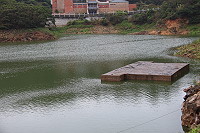 　颱風加上近期下雨，南竿地區蓄水量恢復至23.42%，民眾仍需節約用水，避免不必要浪費。（圖／文：吳嘉榮）