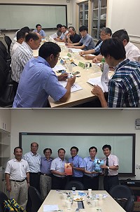 國立海洋大學馬祖校區產學合作計畫事宜14日上午在海大生命科學院水產養殖學系會議室舉行。(圖:縣府建設局提供)