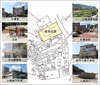 　介壽商場位於南竿鄉介壽村的西南側，介壽村為連江縣政府機關學校最密集所在。（圖：財政局提供）