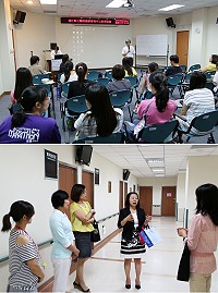 因應陸客及台商幹部「精緻健檢」專案實施,衛生局26日晚間特別推出健康管理中心教育訓練,並邀請到新光醫院健檢中心護理長張曉婷跨海指導。(圖:連江縣衛生局提供)