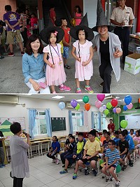 希望學園•夢想中正!中正國中小熱情歡迎新鮮生,鼓勵大家一起完成魔法學願。(圖/文:吳嘉榮)