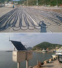 交通部運研所港灣研究中心在地區各島商港建置海象水文監測系統,目前正在積極施工中。(圖/文:陳鵬雄)