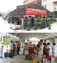 　馬祖廣玄宮舉辦盂蘭盆海陸大法會，地方政軍首長民代前往致意祈福。（圖／文：陳鵬雄）