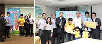 教育部昨日召開104年度適性輔導列車第6班列車記者會,東引國民中小學分享適性輔導工作的推動經驗,劉哲均、金裕哲2位同學現身記者會分享自己夢想啟程的故事。(圖:教育局提供)