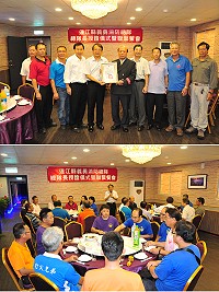 本縣義消總隊總隊長懸缺已久,經義消組織幹部評審會議審議通過及報部同意,由資深義消王世才出任,縣府秘書長張龍德代表內政部頒發聘書。(圖/文:曹重偉)