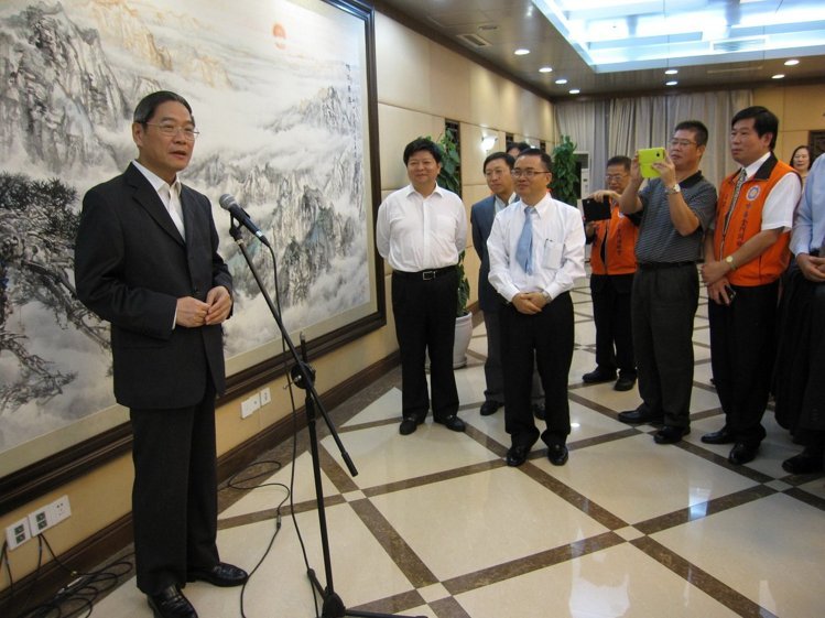 中共國台辦主任張志軍會見金馬澎離島聯盟訪問團,並交流意見。圖/金馬澎離島聯盟提供