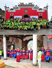 　馬祖秋慶「牛角做出幼」熱鬧登場，來賓們共同見證百位地區16歲的孩子接受成年禮；下午「趣味闖關，文化之旅」吸引學生及民眾前往挑戰自我。（圖／文：曹重偉）