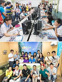 為發展本縣國中小資訊融入教學,由教育局長陳冠人日前率教育網路中心、各國中小校長及資訊種子教師一行人,進行教育雲策略聯盟交流學習活動。(圖:教育局提供)