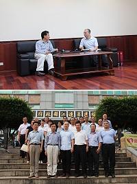 　大陸福州馬尾經發區管委會副主任陳禺一行13人昨日來馬訪問，討論兩馬自貿示範區相關事宜。（圖／文：吳嘉榮）
