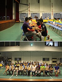 中正國中舉行7年級新生拜師儀式,期盼師生經由極富寓意的活動了解其中深遠意涵,學會彼此感恩,互相尊重。(圖/文:吳嘉榮)