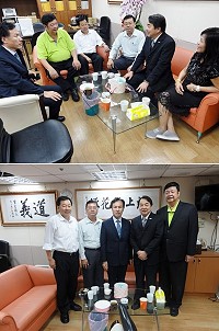 立委陳雪生協調觀光局與地方府會首長,洽談爭取國際自行車(台灣自行車節)活動延伸至馬祖舉辦,以帶動馬祖地區觀光成長。(圖:立委陳雪生國會辦公室提供)