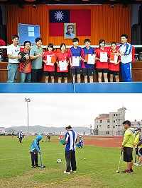 　104年連江縣校際運動會登場，比賽項目包括木球、桌球、籃球，各校精銳盡出，爭取佳績。（圖／文：馮紹夫）