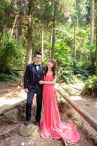 圖與文/馬祖新人 新娘李亭怡(李加庚么女)、黃柏雄 9日喜宴