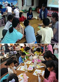 「親職教育-家庭展能教育支持計畫」透過玩「扮家家遊」桌遊和彩繪餅乾DIY發揮孩子們的想像力。(圖:教育局、吳嘉榮)