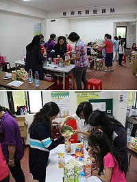 牛角社區發展協會舉辨廢油皂及手工皂課程。(圖/文:吳嘉榮)