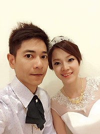 馬祖新人 新郎陳柏侃(陳科黎次子)vs新娘丁鈺穗(三重人)
