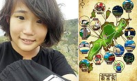 可愛的葉柔潔以活潑的卡通方式畫出獨樹一格的東莒導覽地圖,為自己51天以工換宿小幫手體驗交出成績單。(圖:葉柔潔提供)