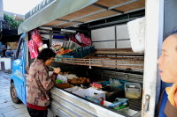 　連日海象不佳，台馬貨船沒有正常開航，北竿行動菜車快要斷炊。（圖／文：陳鵬雄）