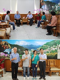 吳秉昇(下圖左2)、林翠雯(下圖右2)考取公職高考和專技高考,優異表現可為地區好楷模。(圖/文:吳嘉榮)
