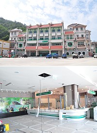 南竿新郵政大樓主建物完工,現正進行水電安裝作業,預計12月10日剪綵,正式營業可能要等到明年。(圖/文:馮紹夫)