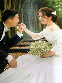 馬祖新人/新郎曹灝(牛角曹爾勝子)、新娘余染如(蘆洲人)