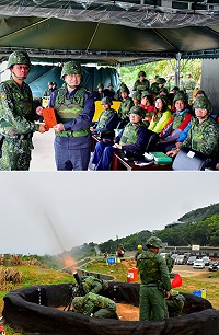 東引防區實施年度「聯信操演」,國軍官兵展現純熟火砲戰技,獲得陸軍副參謀總長王興尉中將高度肯定。(圖/文:陳其敏)