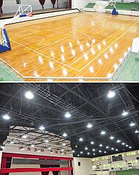 　南竿體育館終於完成整修工程，包括照明燈具、木質地板及籃球架都煥然一新；縣府教育局表示，近日將進行環境清潔及工程收尾等工作，預定11月9日（下週一）重新開放使用。（圖／文：曹重偉）