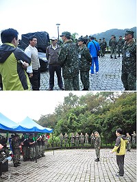 2015 RUN MATSU第一屆馬祖國際馬拉松即將開跑,指揮官莫又銘、縣長劉增應等人前往觀看路線安全。(圖/文:馮紹夫)
