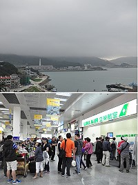 又見濃霧攪局,昨日南北竿機場只有南竿成功起降2班機,其他皆因天候狀況不佳取消。(圖/文:馮紹夫)