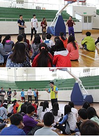 馬拉松支援志工展開訓練,讓跑者留下最佳印象。(圖/文:吳嘉榮)