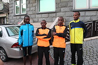 　馬祖國際馬拉松今鬥陣開跑，「黑色旋風」肯亞常勝軍團來勢洶洶，最受矚目。（圖／文：吳嘉榮）