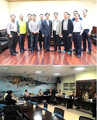 大陸福州市海洋與漁業局副局長陳珍光一行12日至14日來馬參訪交流,12日前往建設局進行會談,並於昨日和縣府確立協同執法備忘錄。(圖/文:吳嘉榮)