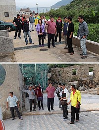 　南竿鄉代會昨天前往各村進行鄉政考察。（圖／文：吳嘉榮）