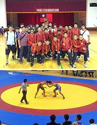 104學年度全國「總統盃」角力錦標賽傳捷報!連江縣角力代表隊共獲3金2銀6銅。(圖/文:馮紹夫)